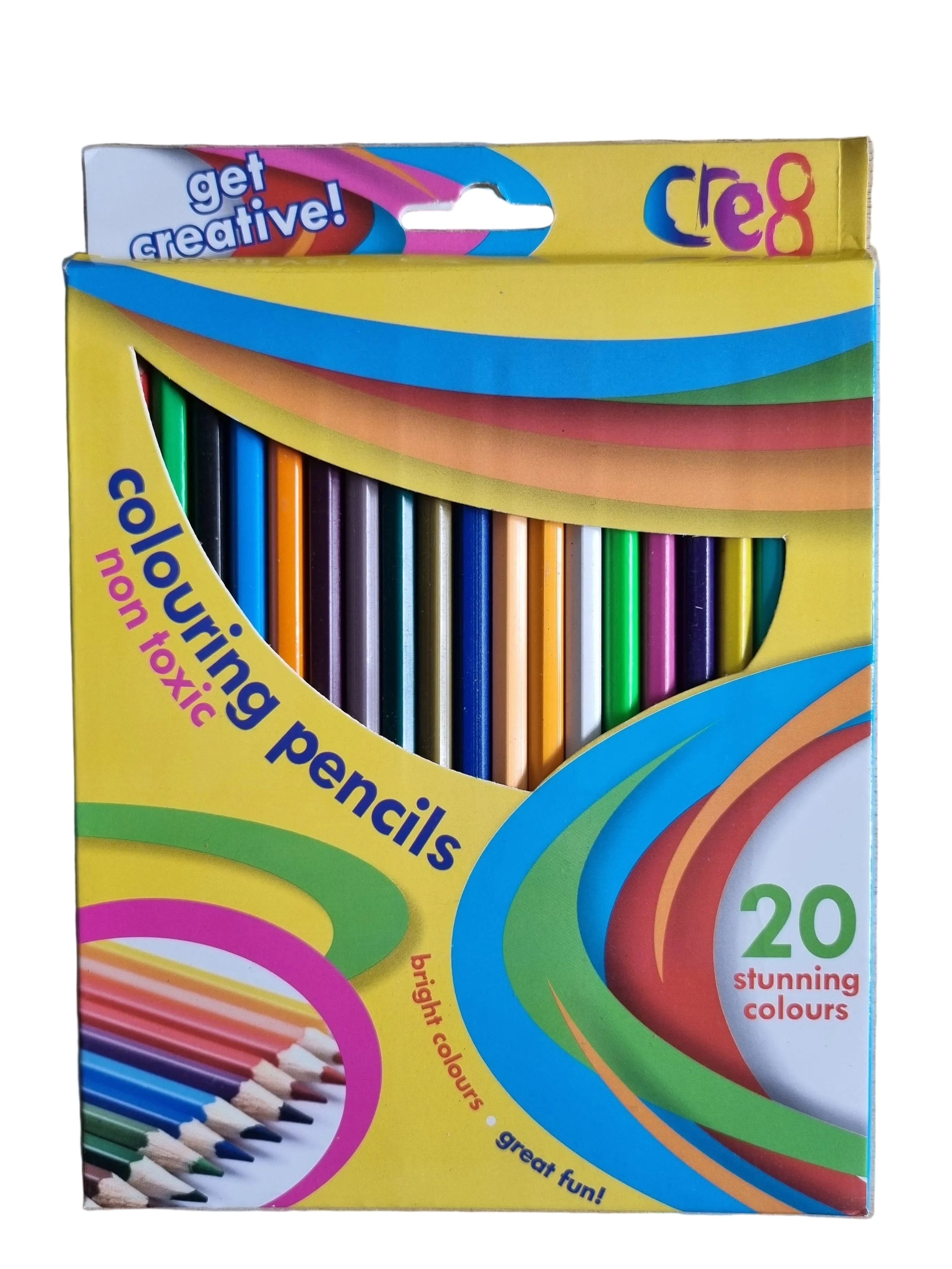 Box of 20 cre8 colouring pencils