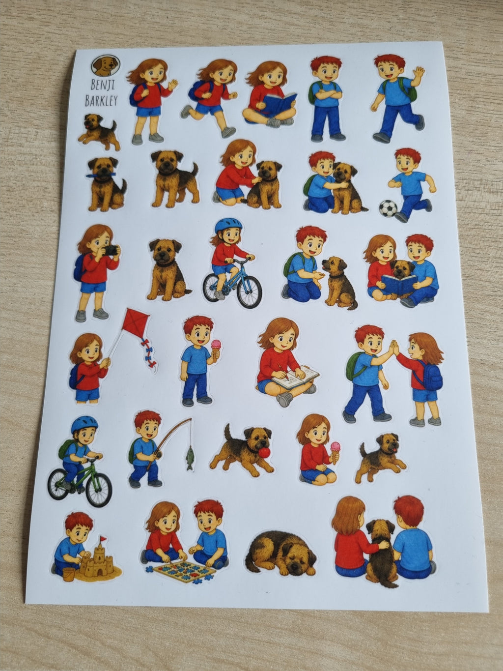 A5 Character Sticker Sheet
