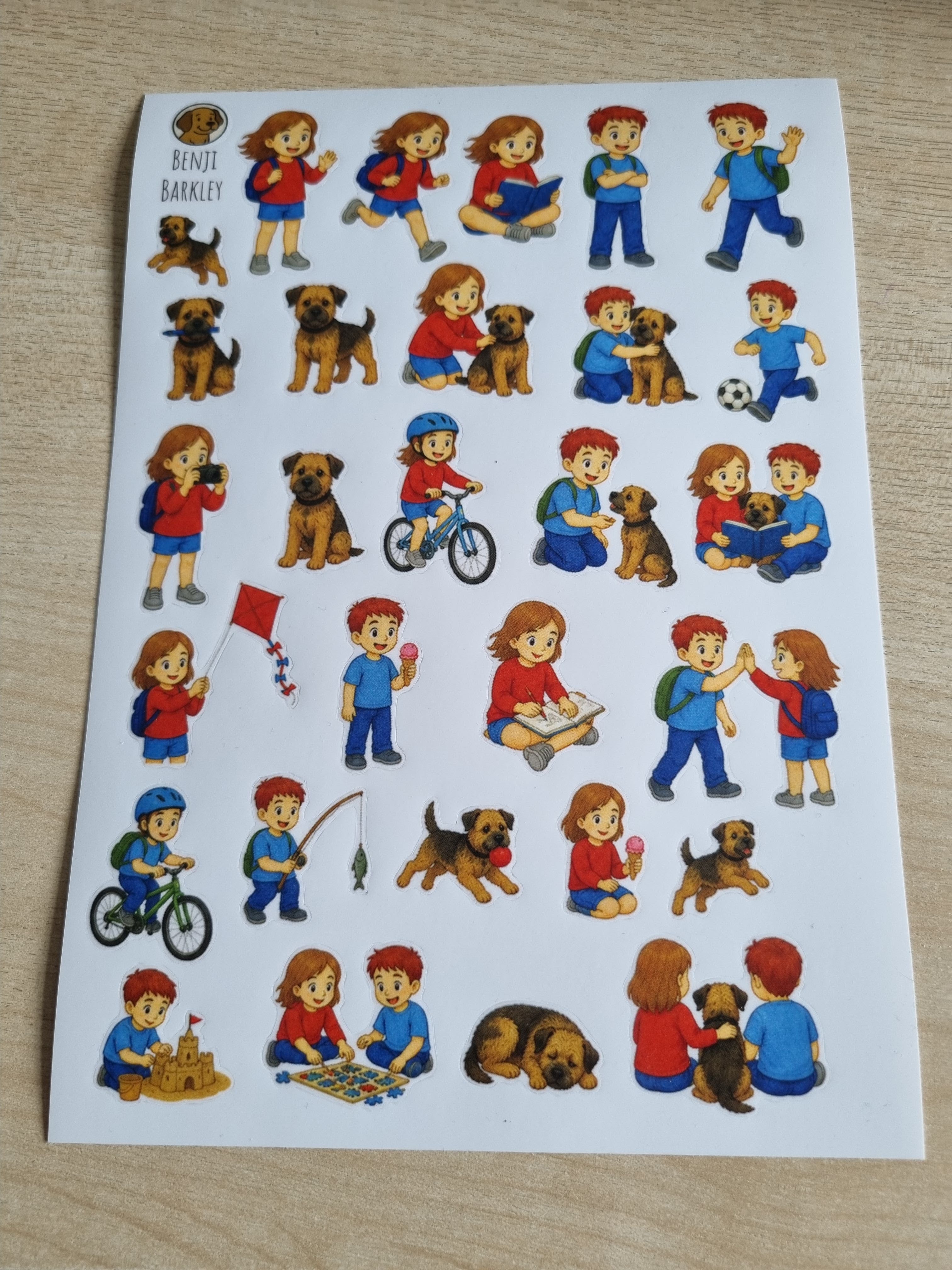 A5 Character Sticker Sheet