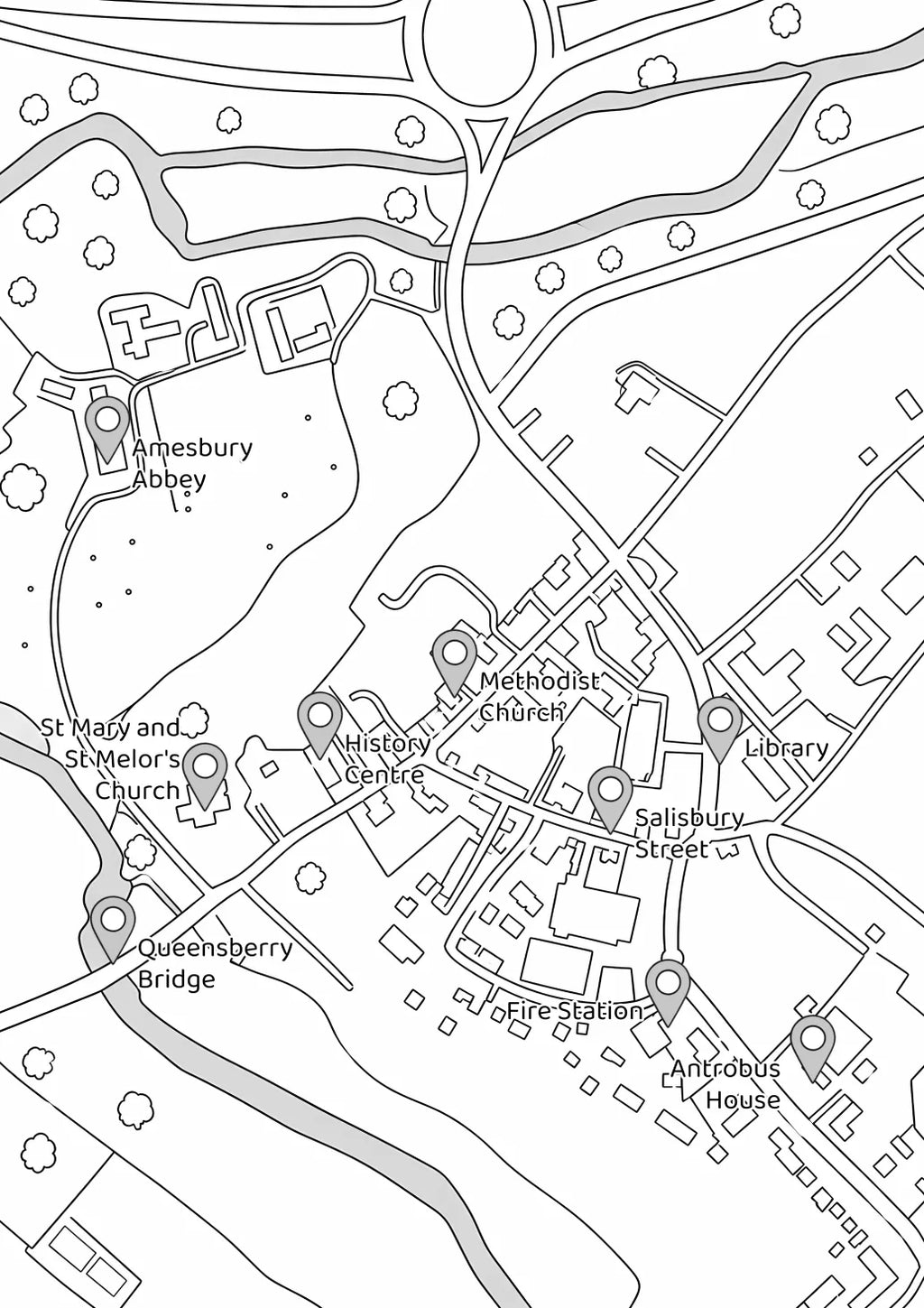 The Lost Colours of Amesbury - Local Colouring Book