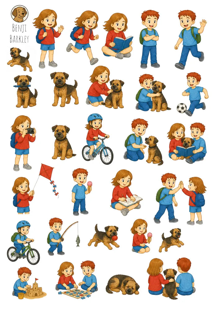 A5 Character Sticker Sheet