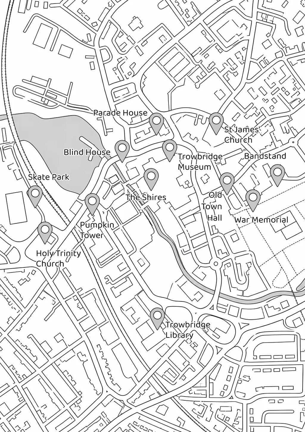 The Lost Colours of Trowbridge - Local Colouring Book